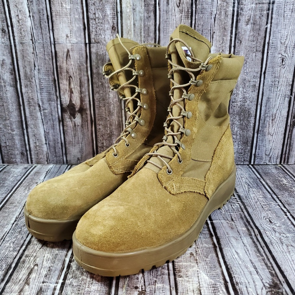 Belleville Men's Hot Weather Army Combat Boot Coyote W080915 USA Size 13.5N